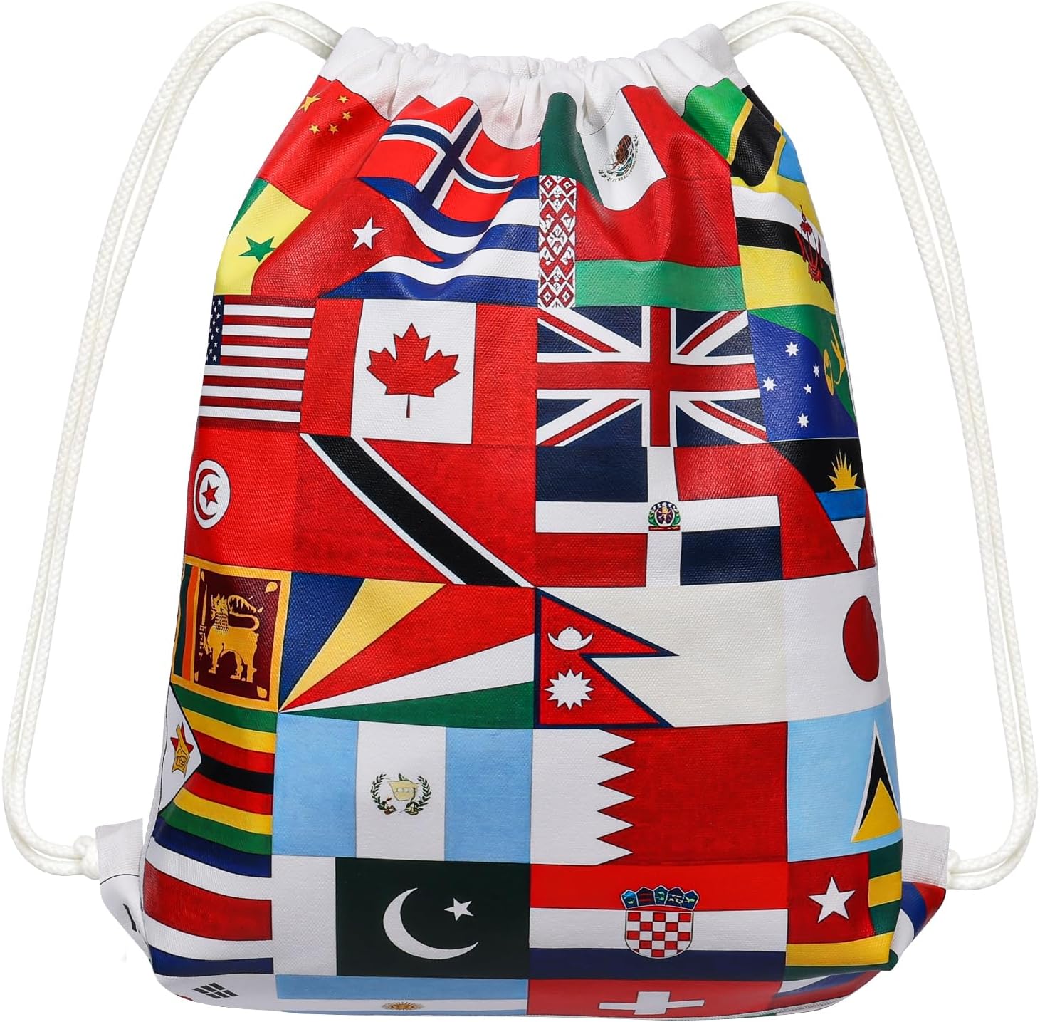 AICase for Panini World Cup 2026 Fifa Merchandise Drawstring Bag Soccer Game Day Essentials,International Flags Football Decor Accessories Gifts for Fans,Multicultural Travel Gym String Bag Sports