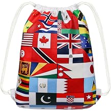 AICase for Panini World Cup 2026 Fifa Merchandise Drawstring Bag Soccer Game Day Essentials,International Flags Football Decor Accessories Gifts for Fans,Multicultural Travel Gym String Bag Sports