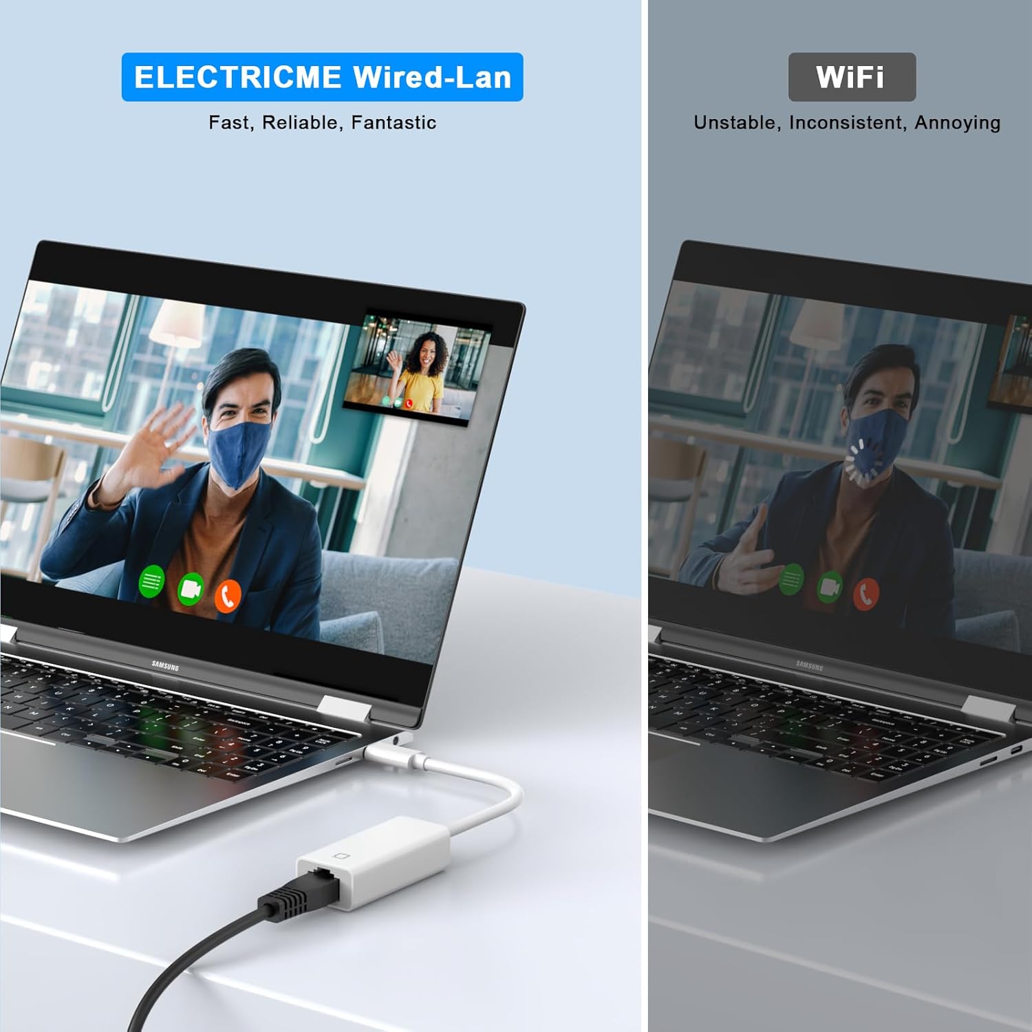 USB C to Ethernet Adapter,[MFi Certified] RJ45 Ethernet LAN Network Adapter with USB Type C Port Devices Compatible with iPhone 16/15/Tablet/Laptop,Plug and Play,Supports Network USB C White image 5 of 9 B0D4QJ6G81