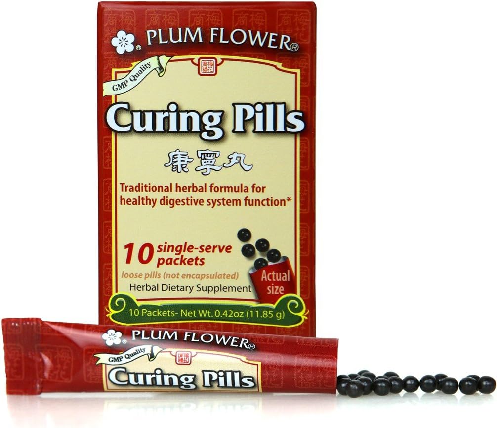 Curing Pills (Stick Pak) – Kang Ning Wan – 10 pk – Plum Flower by Mayway Curing Pills (Stick Pak) – Kang Ning Wan – 10 pk – Plum Flower by Mayway