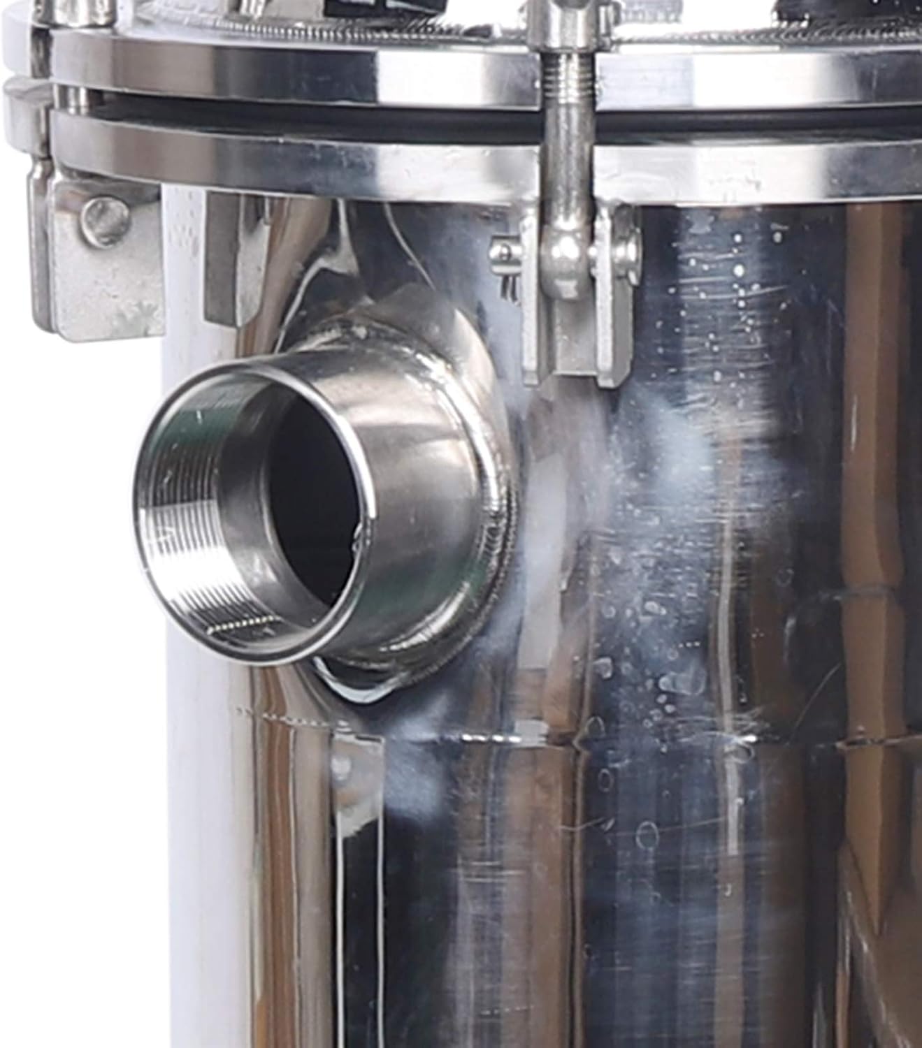 304 Stainless Steel Filter Bag Housing,1.0pa Bag Industrial Sock Filter Housing Bag Water Filter Purification Equipment,Industrial Process Filter Housings in/Out High Pressure Tool