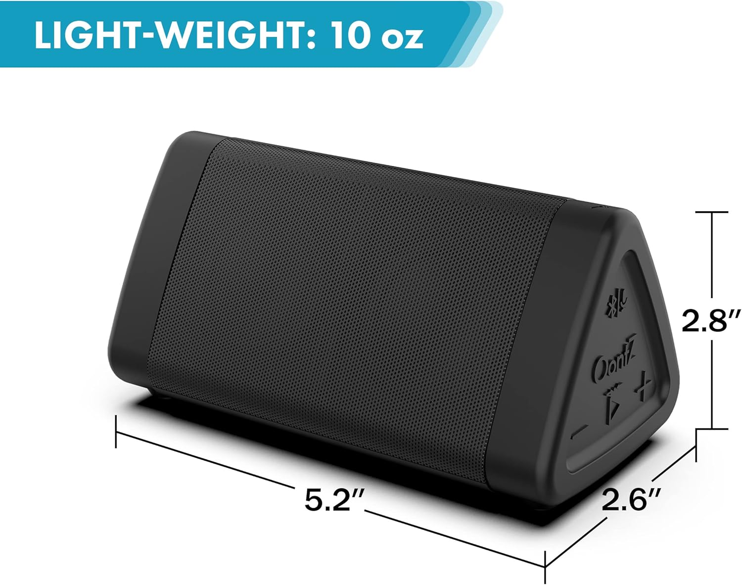 OontZ Angle 3 Bluetooth Portable Speaker, Louder Volume, Crystal Clear Stereo Sound, Rich Bass, 100 Foot Wireless Range, Microphone, IPX5, Bluetooth Speakers (Black) : Electronics