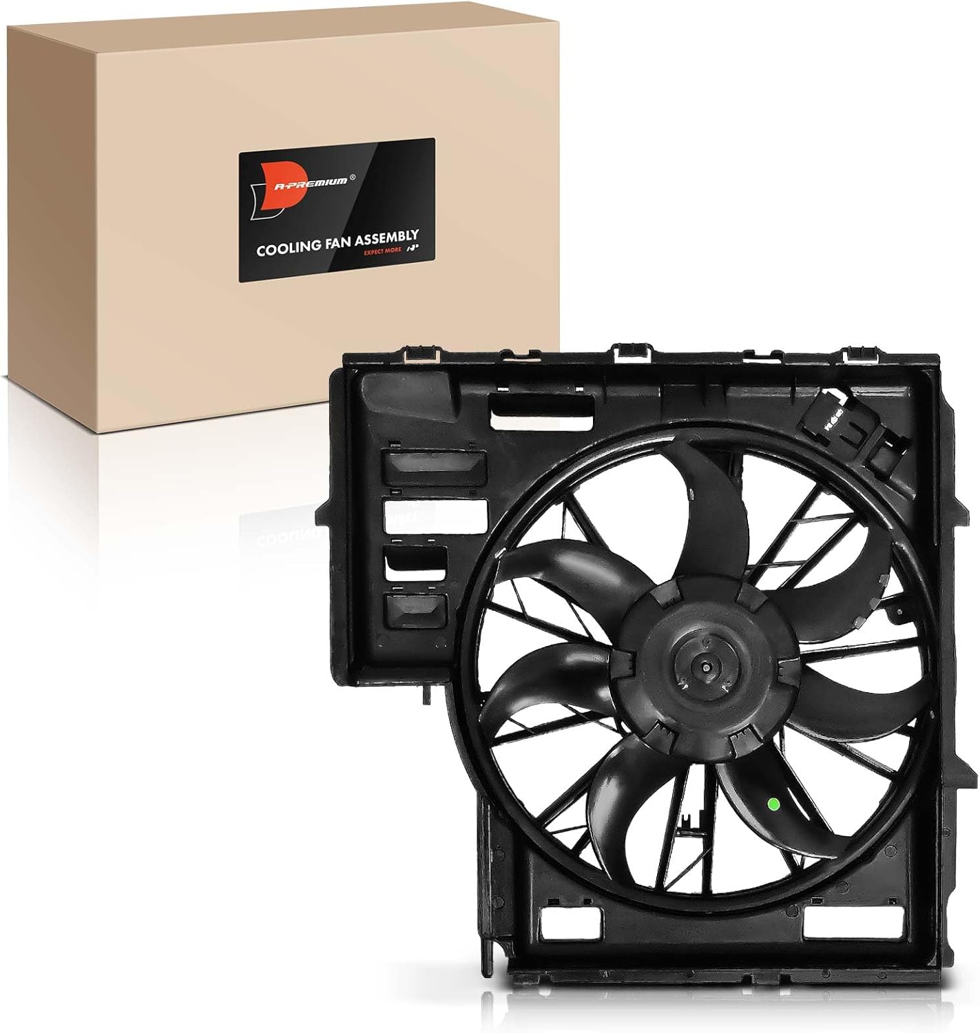 A-Premium Radiator Cooling Fan Assembly with Brushless Motor for BMW X5 E53 (2004–2006)