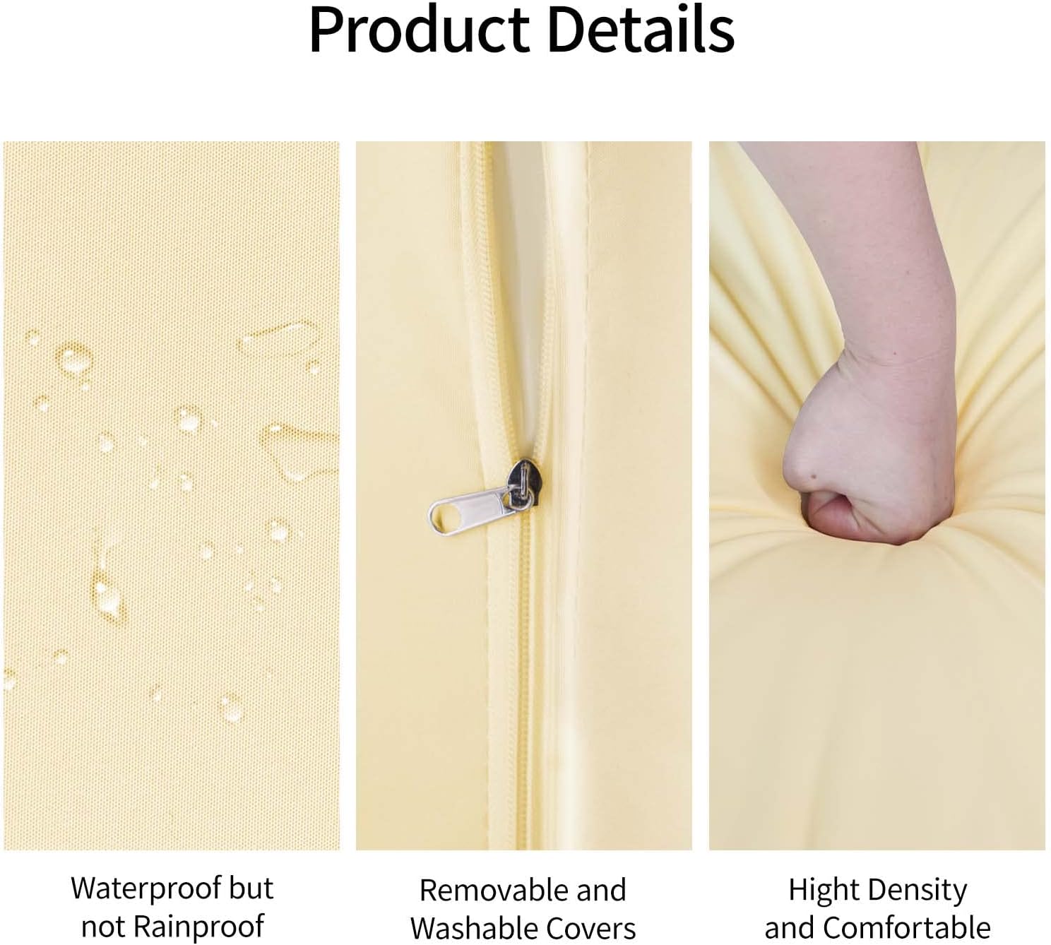 Image of the patio furniture set arranged in an L-shape on a balcony.