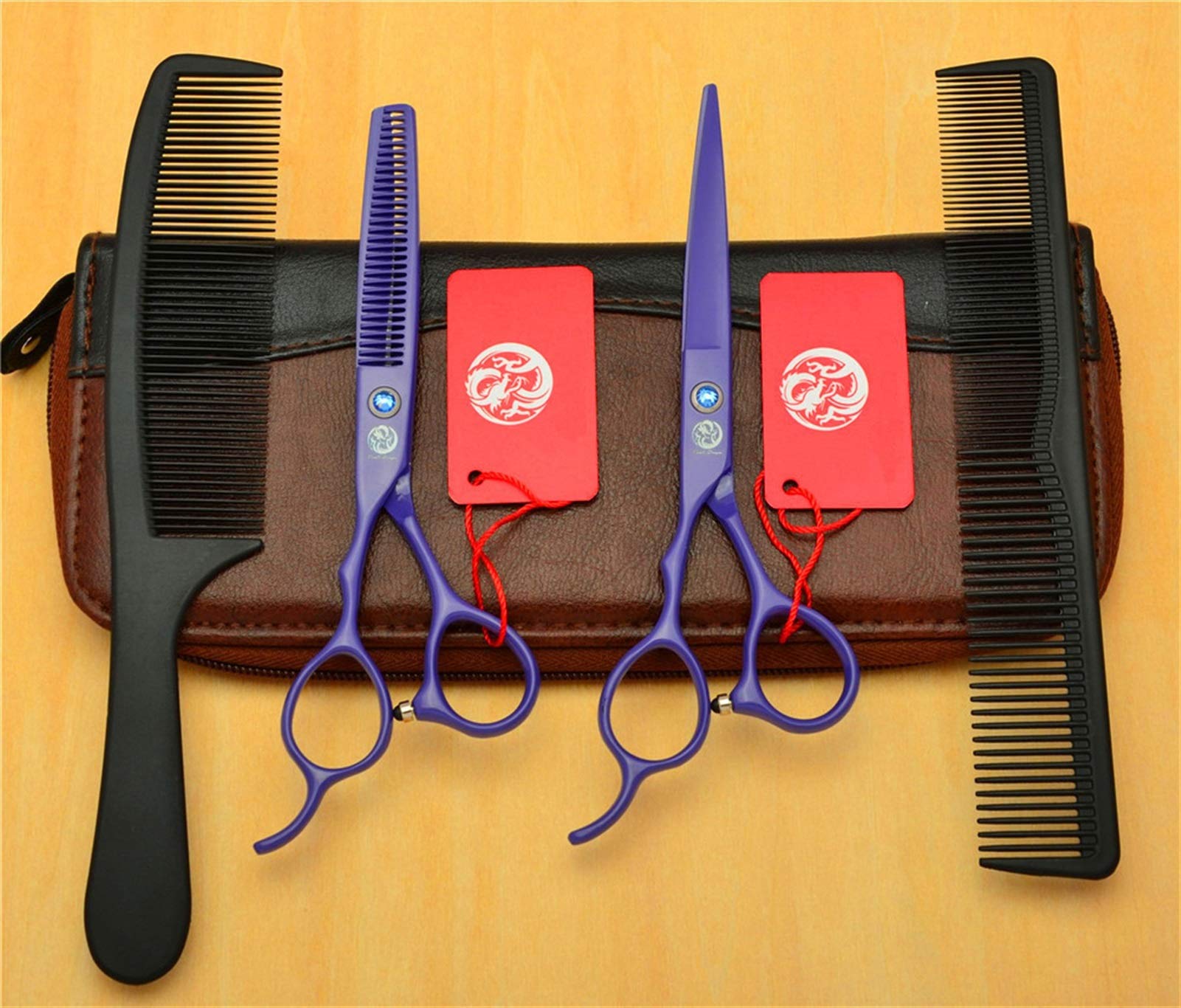 Haarschneideschere linkshänder，Haarschneideschere, Professionelles Friseur-Scherenset ， Haarschneideschere | 6,0 ”Edelstahl
