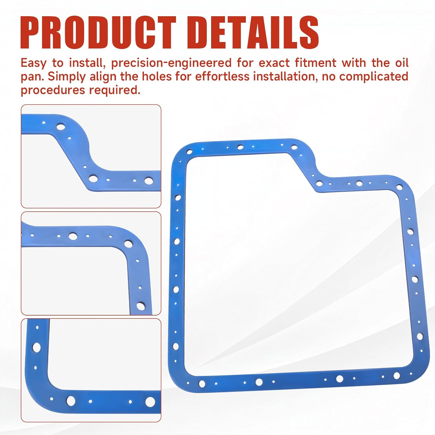 93108 Transmission Oil Pan Gasket Compatible with Ford C6, Upgrade Steel Shims Inside, Better Sealing