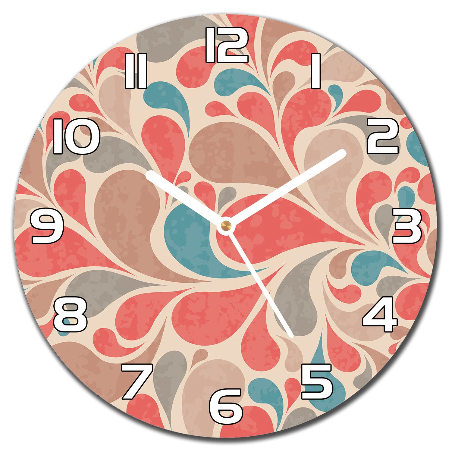 Horloge murale impression verre de qualité supérieure 30 cm