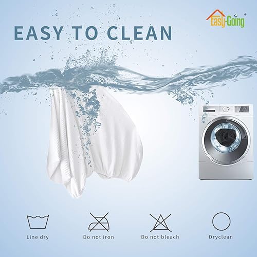 Vista 97 de Easy-Going - Funda de cojín elástica para sofá, funda de cojín protectora para asiento de sofá, suave, flexible con parte inferior elástica