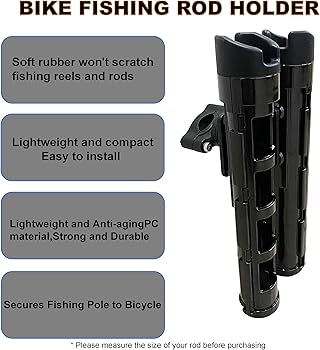 Amazon | 自転車釣り竿ホルダー、2本のチューブ釣り竿ホルダー