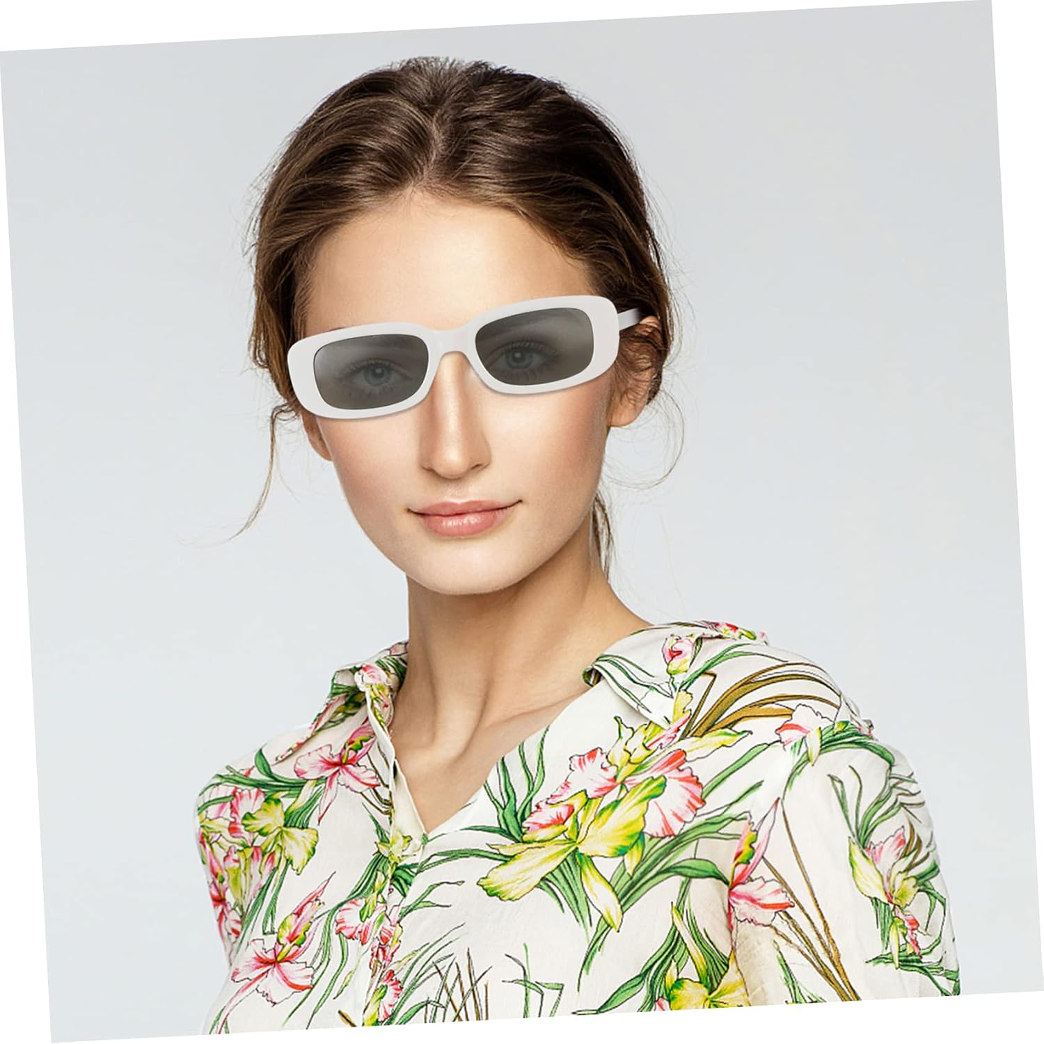 9pcs Retro Rectangle Sunglasses for Men Women Eyewear with Lenses for Festivals and Summer Travel Stylish Chic Frames Uv Protection for All Occasions