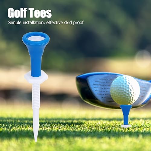 Miniatura 2 de Camiseta de golf, camisetas de golf de plástico de 3.4 pulgadas, 5 piezas de altura ajustable, soporte para pelotas de golf, accesorio deportivo