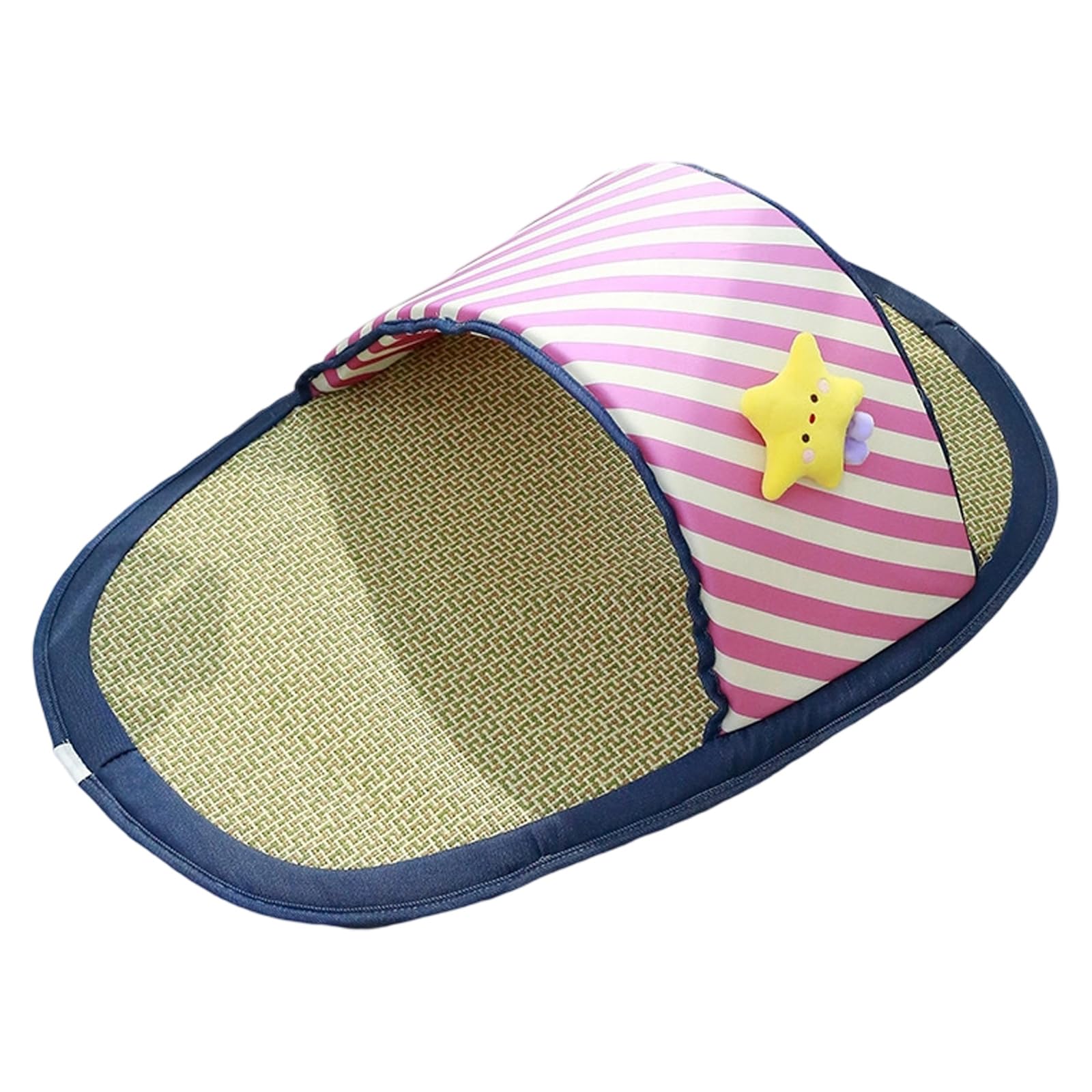 Coussin de refroidissement pour animal en rotin respirant pour l'été