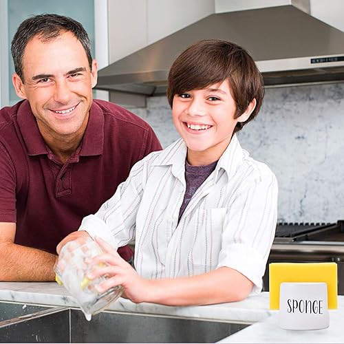 Miniatura 7 de Sponge Holder for Kitchen Sink - Sink Sponge Holder- kitchen Sponge Holder - Rustic Farmhouse kitchen Decor- kitchen Sink Accessories - kitchen