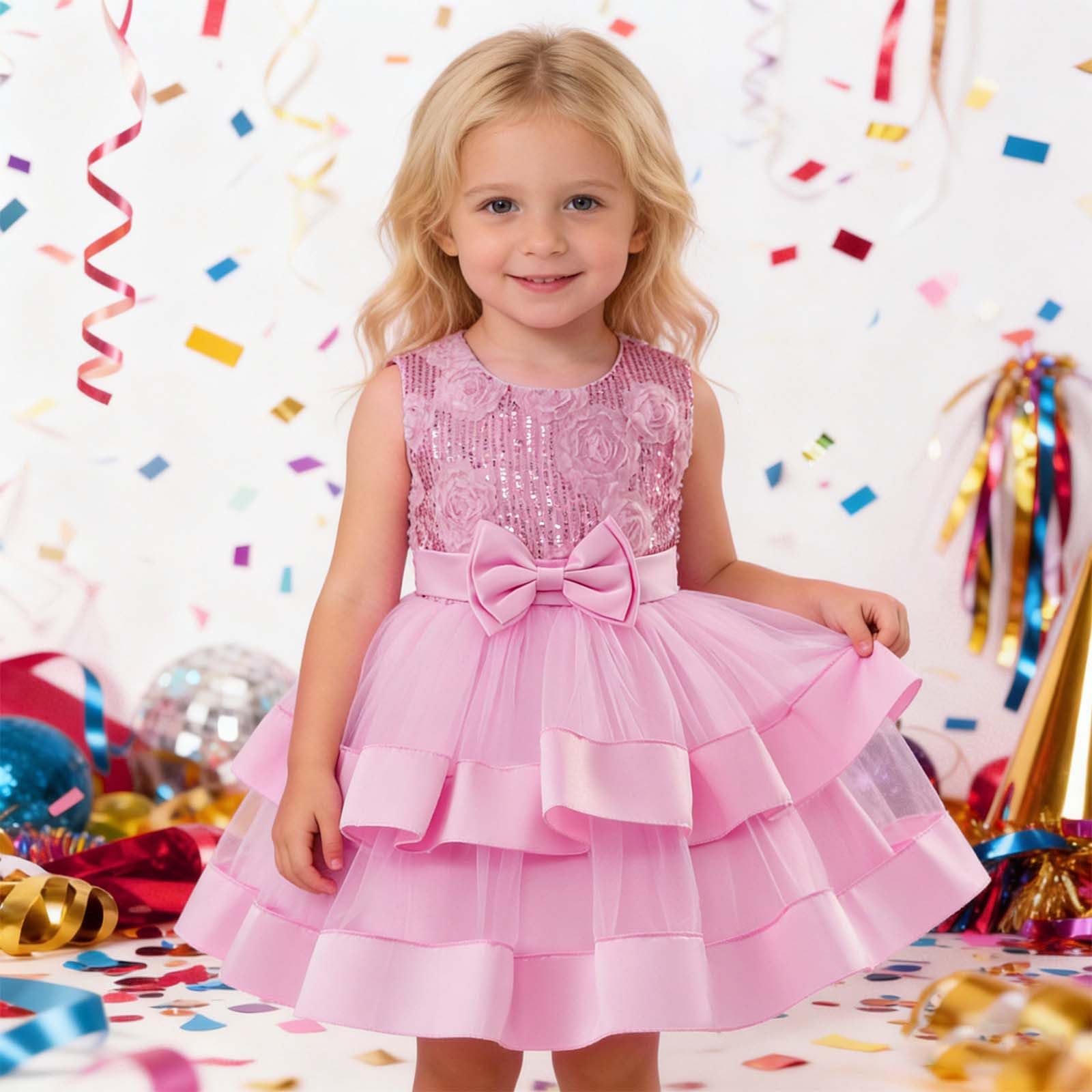 Genérico Tutu Ballet Niña Tutu Niña Falda Fin de Semana Casual Vestido De Gala con Falda Acampanada Y Capas, Tutú Suave Ideal para Eventos Formales E Invitaciones Especiales