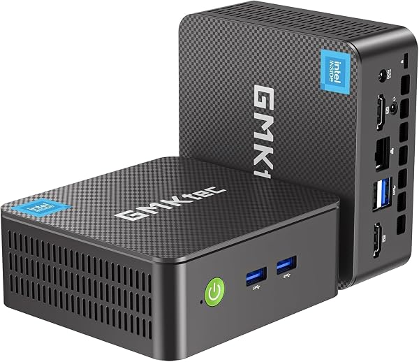 GMKtec ミニPC G3S 第12世代 Intel N95 【N97より高速】Windows11 Pro 搭載 ミニPC|4コア4スレッド|最大3.4GHz|小型PC・超軽量|WIFI5/BT5.0|2画面出力・VESA対応|企業・在宅・学習向け デスクトップpc 豊富なインターフェース USB×4/HDMI×2 8GB DDR4 +512GB SSD - 1