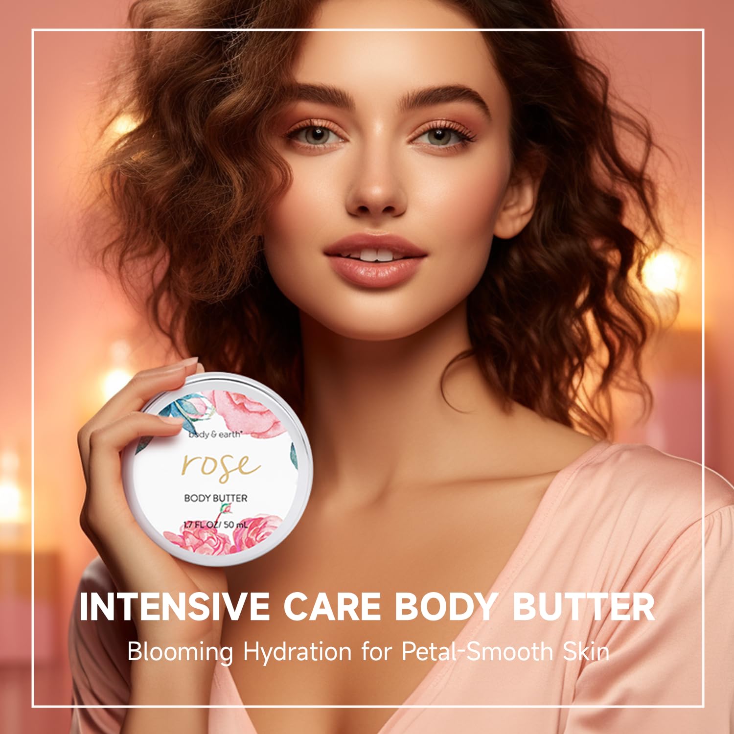 Bath and Body Gift Set for Women, Body & Earth 5 Pcs Rose Spa Gifts for Women, Self Care Kit, Lotion Set for Her, Birthday, Mothers Day Presents for Mom, Wife, girlfriend - Image 5