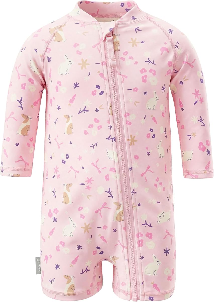 JAN & JUL Long Sleeve 1-pc UV Jumpsuit Rash Guard (Baby, Toddler)