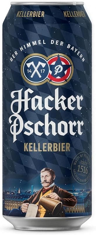 Cerveja Hacker Pschorr Kellerbier Naturtrüb Lata 500ml
