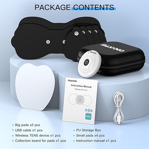 Miniatura 8 de Wireless TENS & EMS Unit Back Pain Relief Massager - APP Controlled Bluetooth EMS Muscle Stimulator Machine for Back Shoulder Leg Neck Pain Relief