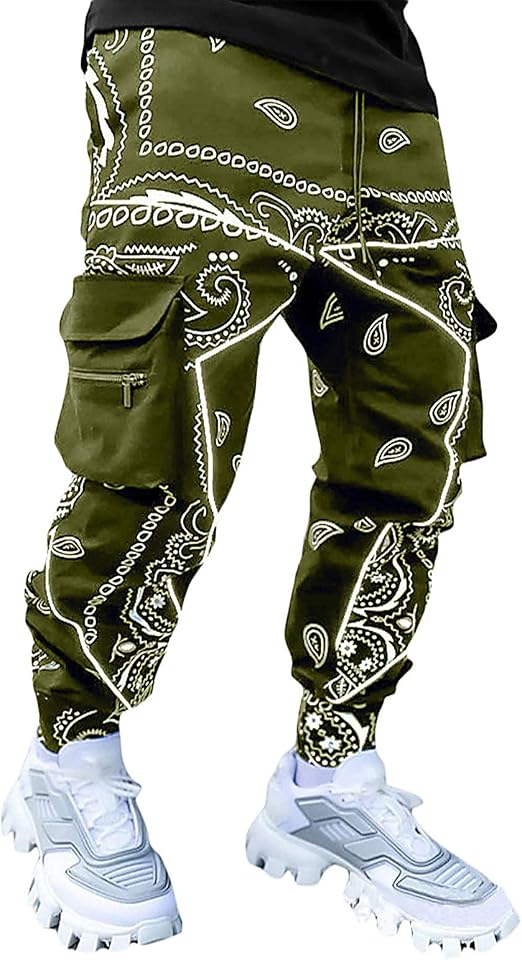 Men's Camo Streetwear Harem Trousers 