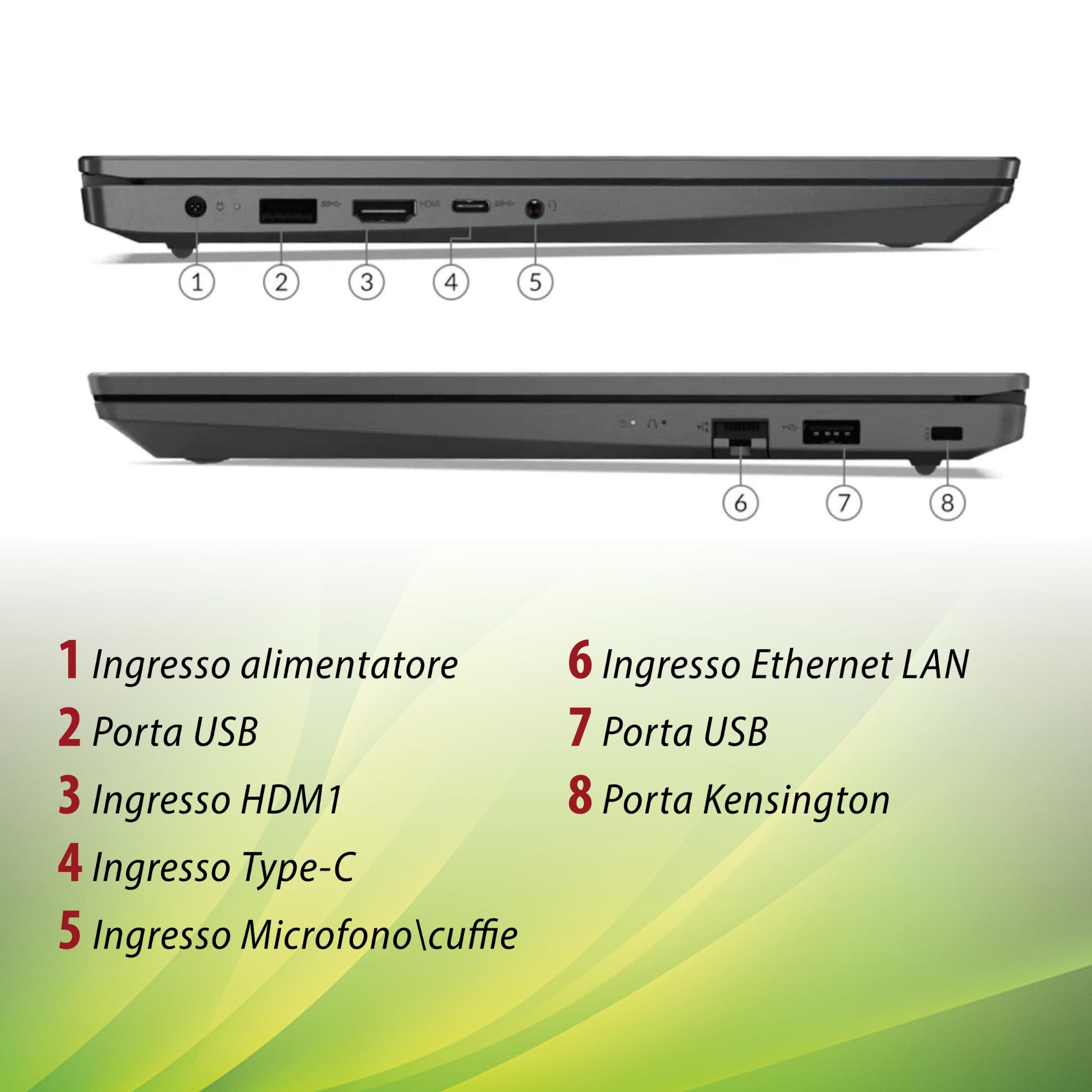Lenovo, Pc portatile notebook pronto all'uso, Display FHD da 15,6", cpu N4500, ram 8Gb, sshd 756Gb, windows 11 pro, computer portatile con pacchetto Libre Office