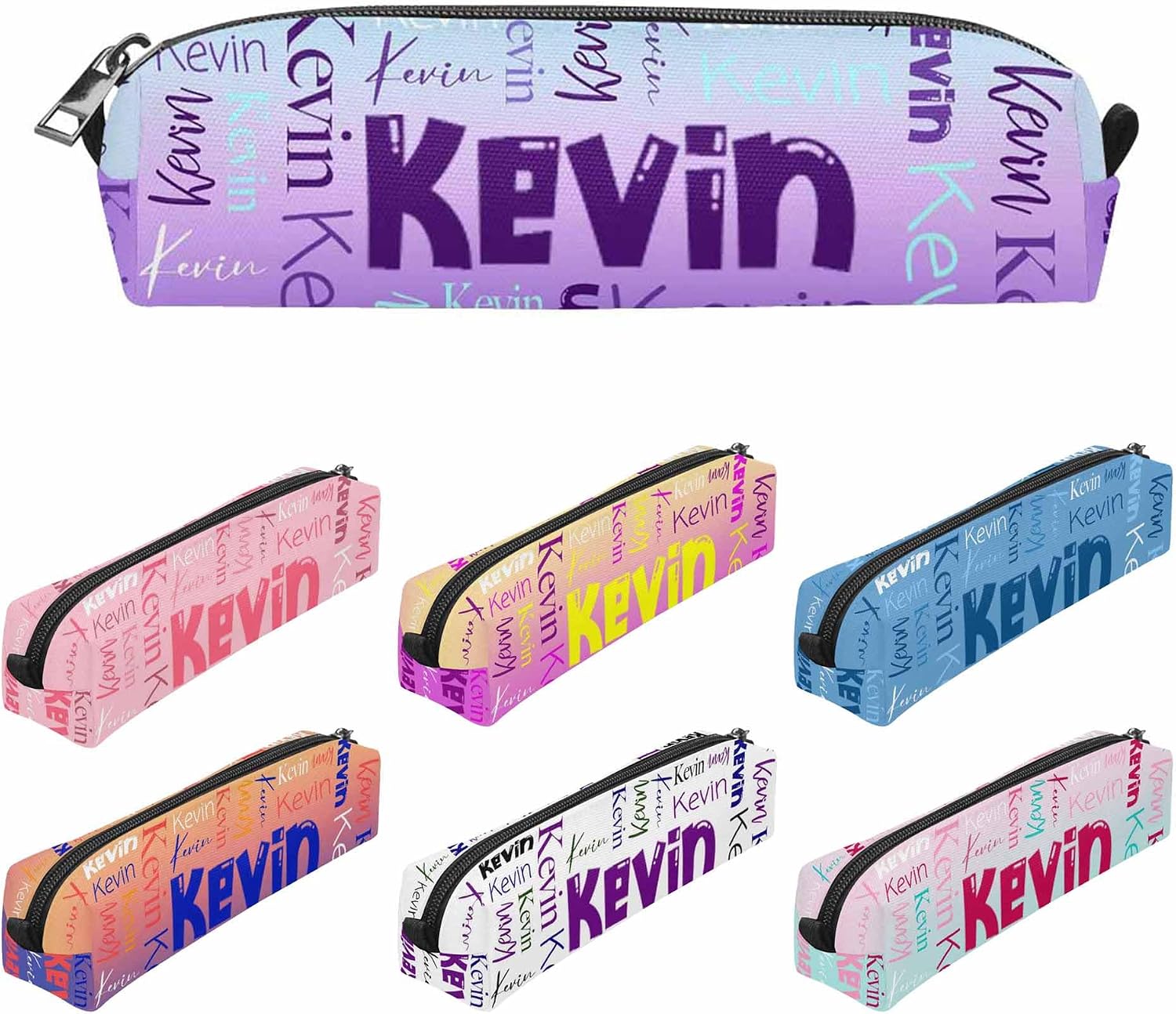 Personalized Pencil Case with Name for Kindergarten,Custom Teacher Pencil Case Pouch for Kids Girls Boys,Customized Stationery Pouch,Writing Tool Organizer,Pen Box Holder for School Supplies Office