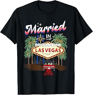 Married In Wonderful Las Vegas 2023 Wedding Party Matching T-Shirt