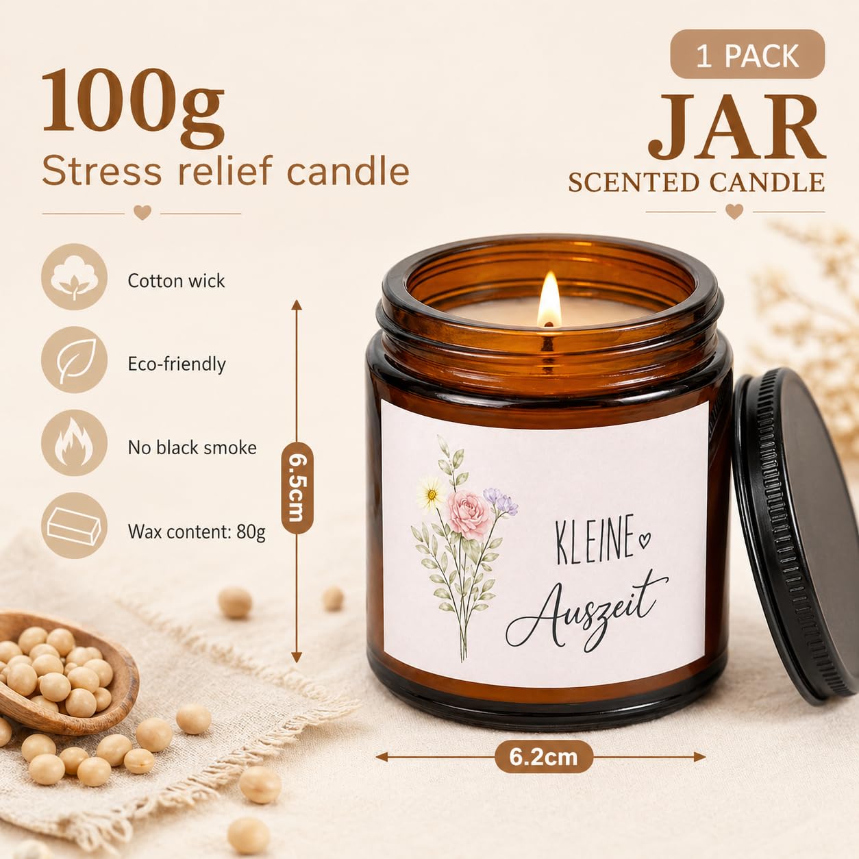 Geschenkset für Frauen Wellness Geschenke Kleine Auszeit Set mit Kerze Tasse Socken Rosa