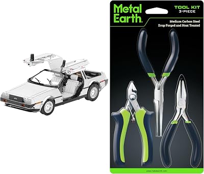 Metal Earth DeLorean: La Macchina Di Ritorno Al Futuro In Metallo Da Costruire