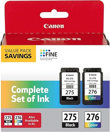 Amazon.com: CanonPaquete múltiple PG-275 / CL-276 : Todo lo demás