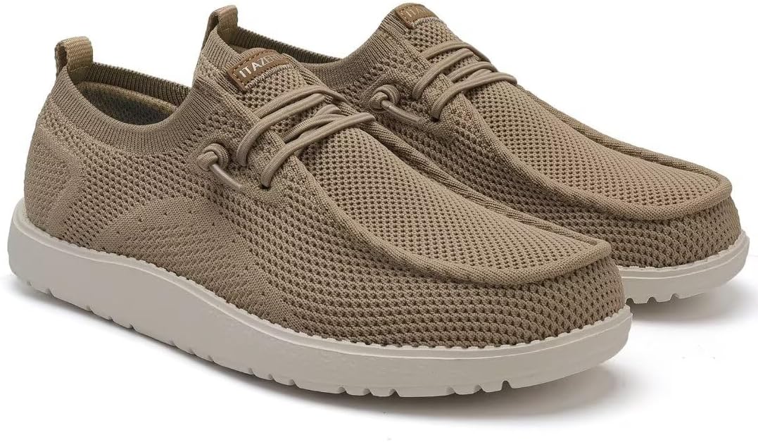 ITAZERO Women's Wide Width Walking Shoes Slip-On Loafers with Arch Support Diabetic-Orthopedic Comfort Shoes for Swollen Feet for Plantar Fasciitis