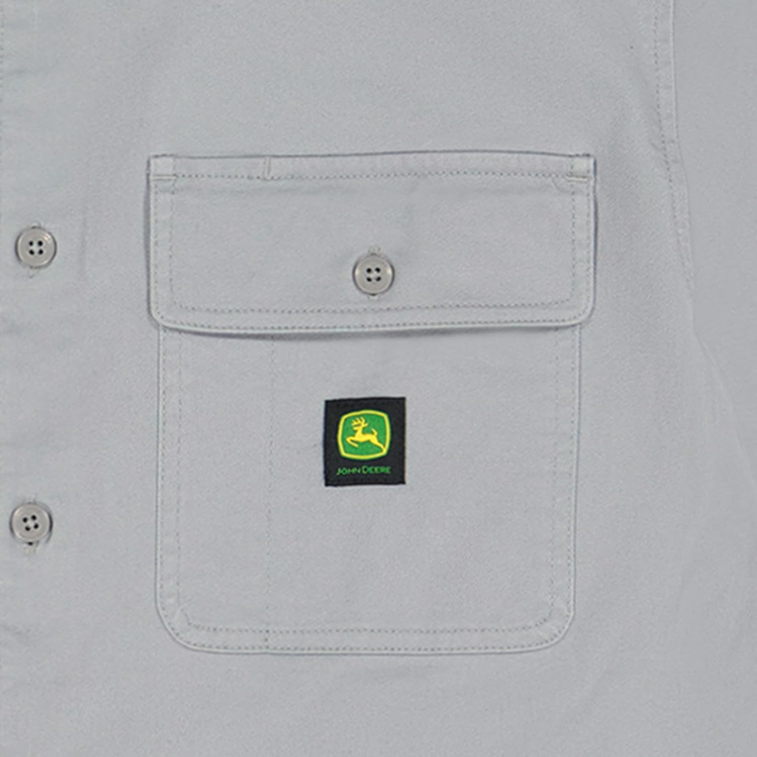 John Deere Men's Short Sleeve Stretch Twill Work Shirt