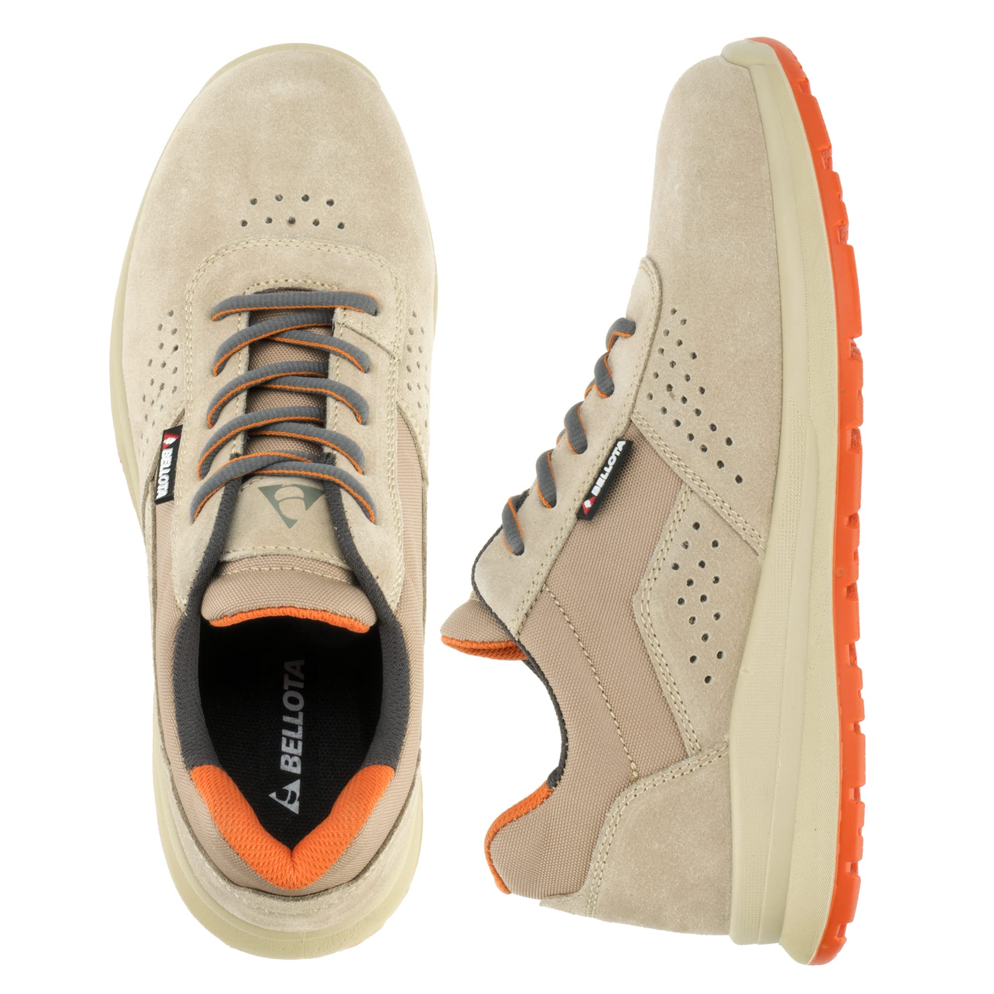 Bellota FTW3050S1P - Zapato de Seguridad Core S1P de Hombre y Mujer de Piel Serraje Transpirable, Ligero y Resistente a Golpes y Rozaduras
