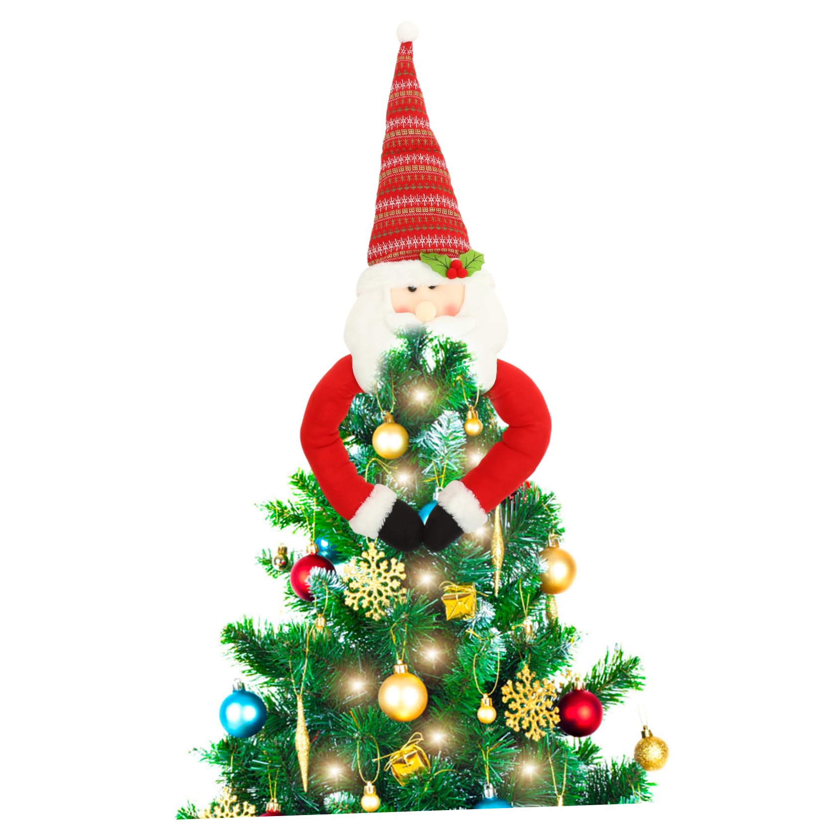 Cabilock Weihnachtsbaumspitze Christbaumspitze Dekorativ für Baumspitzenschmuck Christbaumschmuck Christbaumspitzenschmuck