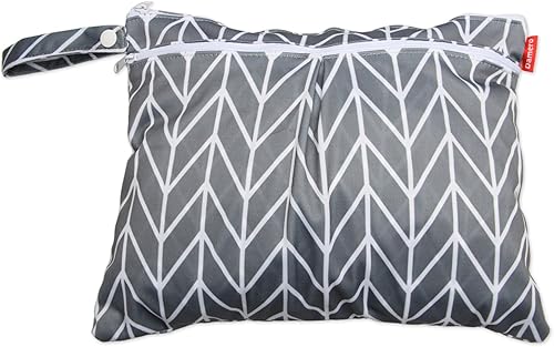 Miniatura 7 de Damero 3 bolsas de viaje húmedas y secas con asa para pañales de tela, piezas de bombeo, ropa, traje de baño y más, fácil de agarrar y llevar,