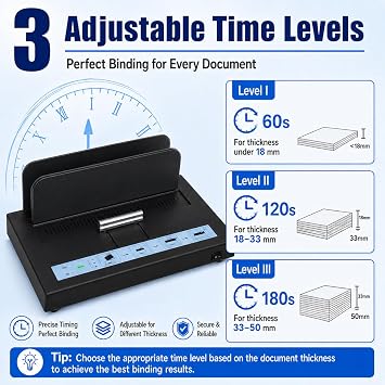 Thermal Binding Machine 500 Sheets Capacity, Book Binding Material