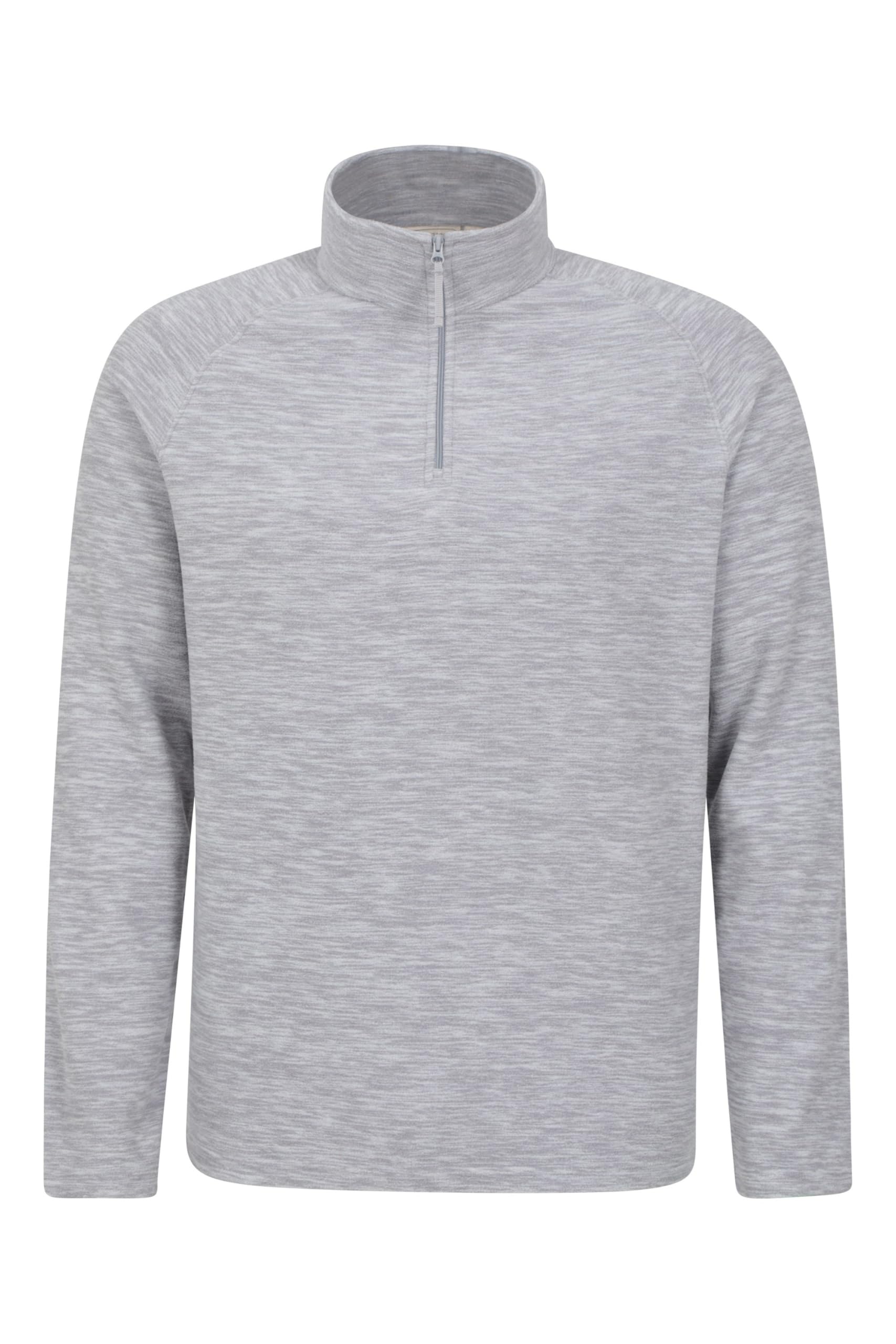 Mountain Warehouse Snowdon Mens Micro Fleece Top - Breathable Antipill, Half Zip Collar Sweater, Quick Drying Smooth Pullover - For Spring Summer & Outdoors — view 25