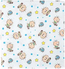 Cueiro Flanelado 03 Unidades Cebolinha 1 Turma da Mônica Baby 60 cm x 80 cm