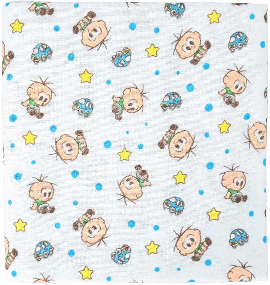 Cueiro Flanelado 03 Unidades Cebolinha 1 Turma da Mônica Baby 60 cm x 80 cm