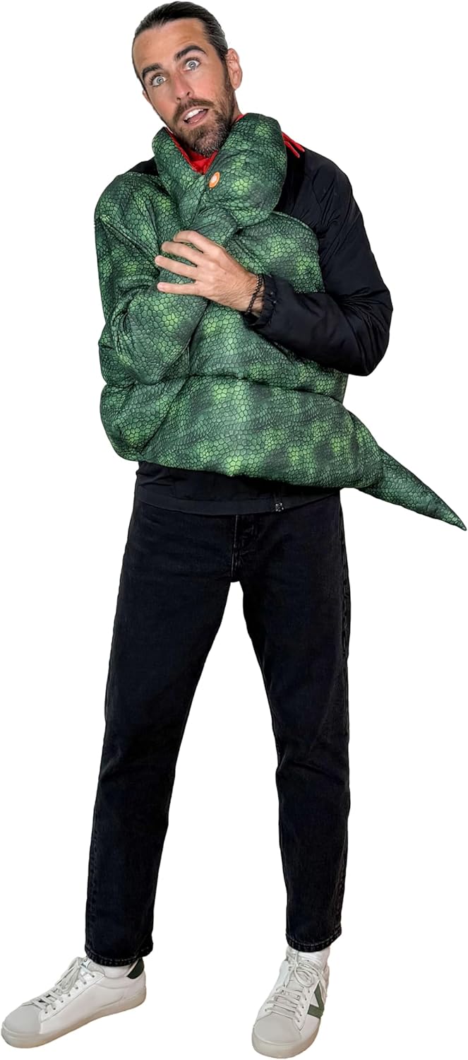 EraSpooky Adult Snake Wrap Costume Green - Image 3