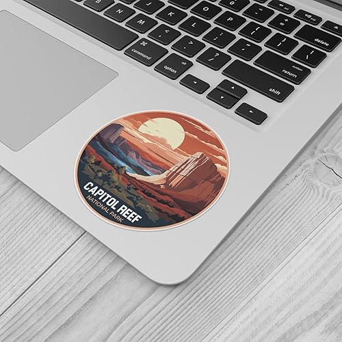 Miniatura 4 de Capitol Reef National Park Sticker - Calcomanía de vinilo impermeable para parachoques de automóvil, laptop, botella de agua, pared y ventana,