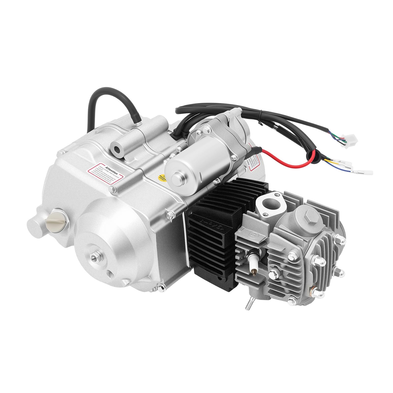 Motor de 4 tiempos de 125 cc semiautomático refrigerado por aire, arranque eléctrico 3+1 invertido para ATV Quad Go KART Motocross Bike