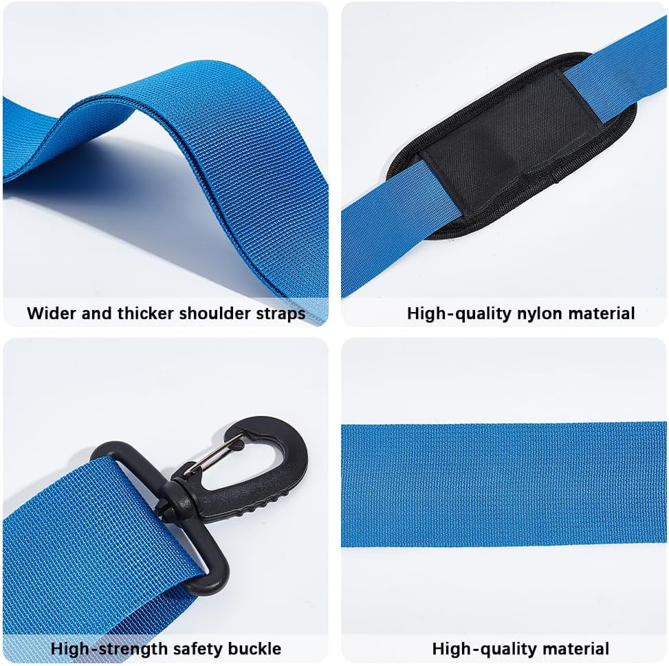 GORGECRAFT Surfboard Shoulder Strap Paddle Board Carry Strap Deep Sky Blue Adjustable Paddleboard Carrying Leash with Buckle Clasps for Stand Up Paddleboarding Kayak Surfing Water Sports Accessories