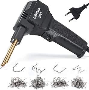 VEVOR Saldatrice per Plastica Deluxe 100 W e Saldatore da 60 W/100 W con 1000 Pezzi di 4 Tipi di Punti Caldi, Kit per Saldatura a Punti Metallici Caldi e 60 Aste