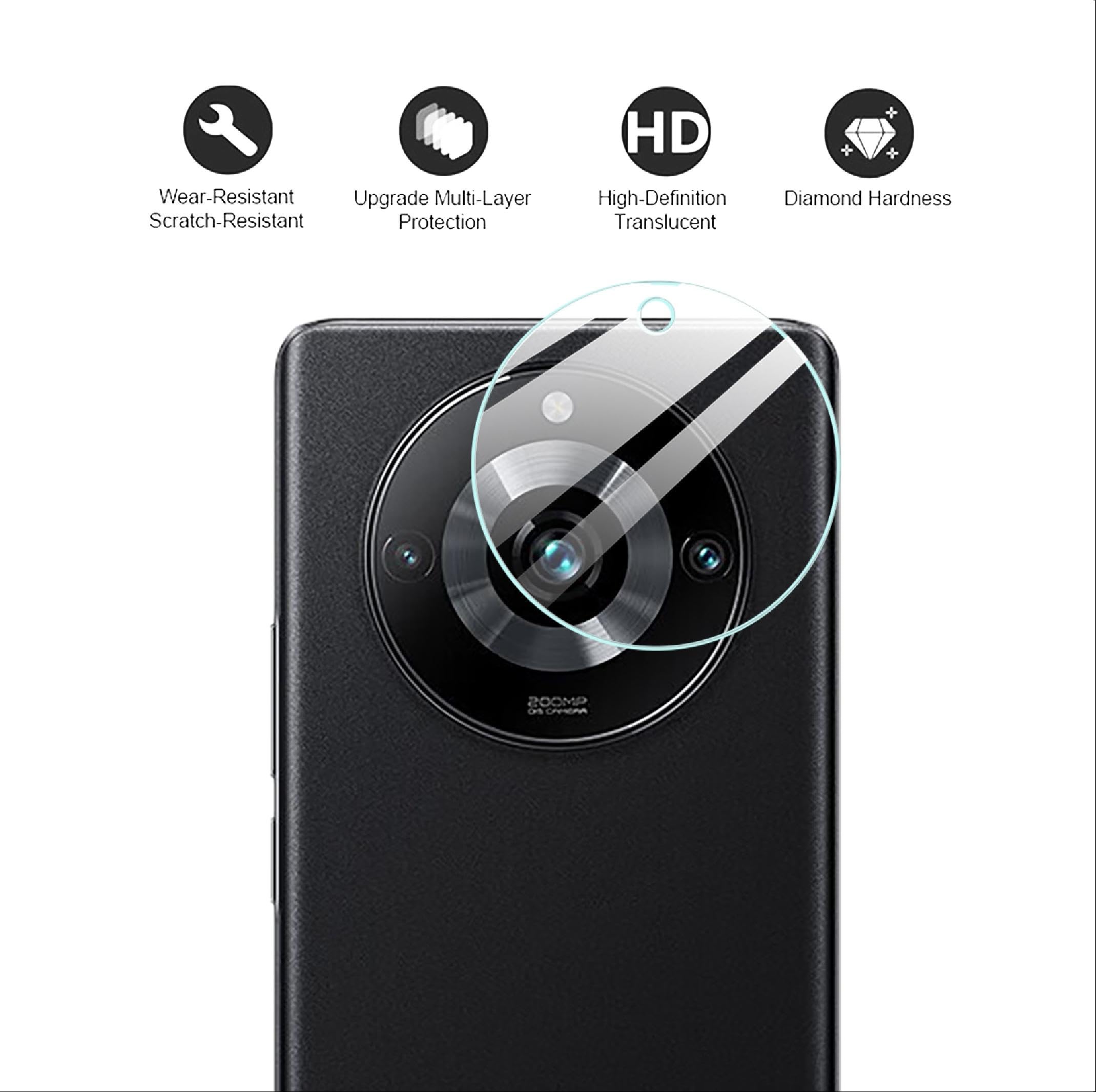 Vetro Ricambio Vetrino Lente Fotocamera Posteriore Realme 11 Pro Ner