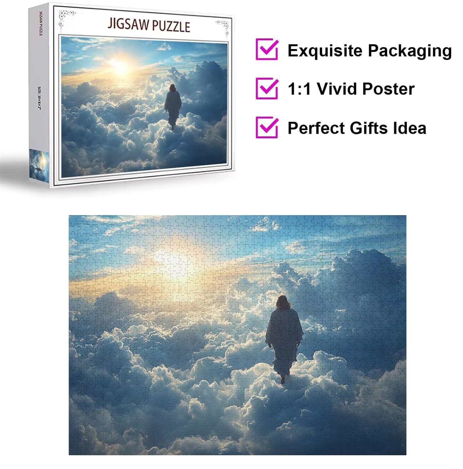Puzzle dla dorosłych 2000 elementów trudne wyzwanie, mężczyzna, n-594 | Brainteasing Adult Jigsaws Cloud Brainteasing Games zwiększają kreatywność, prezenty 3D, relaks i rozrywka