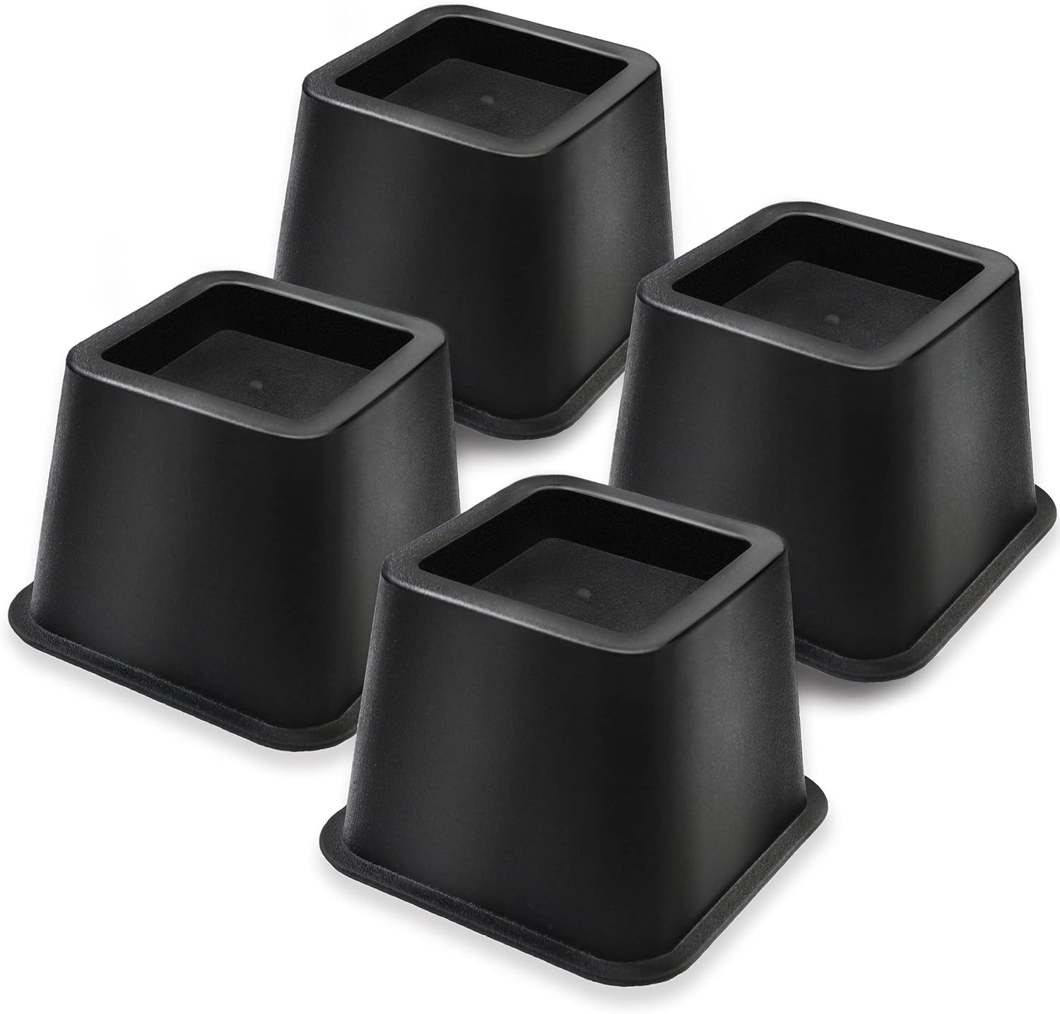 MixDora 4x 3 inch PP Bed Chair Risers Feet Leg Lift Furniture Raisers