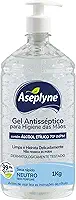 Aseplyne, Gel Antisséptico, Para Higiene das Mãos, Neutro, 1 kg, Azul