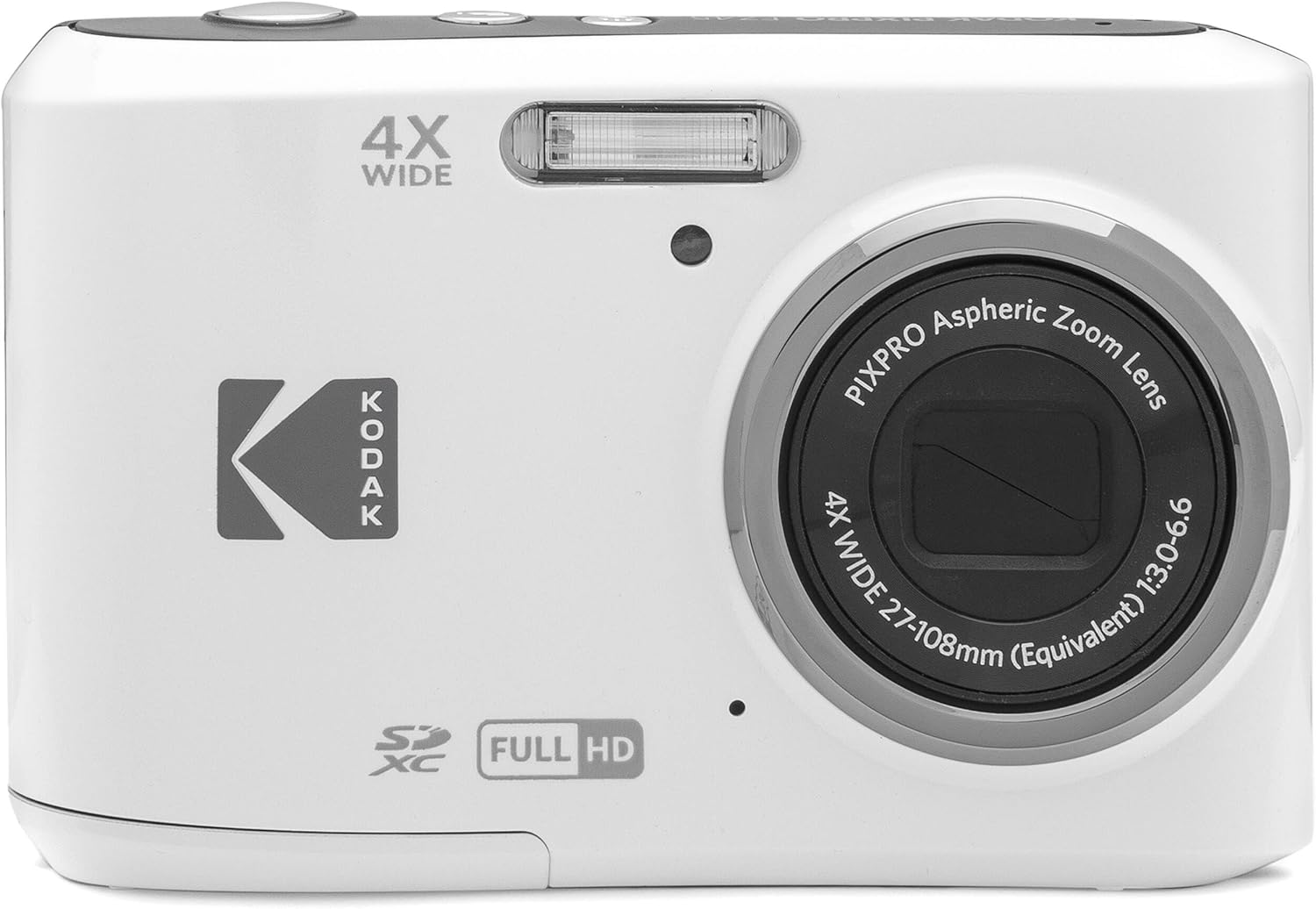 Kodak PIXPRO FZ45 16MP Digital Camera 4X Optical Zoom 27mm Wide Angle 1080P Full HD Video 2.7" LCD Camera (White) + 64GB Card and Reader + Memory Wallet Bundle - Image 9
