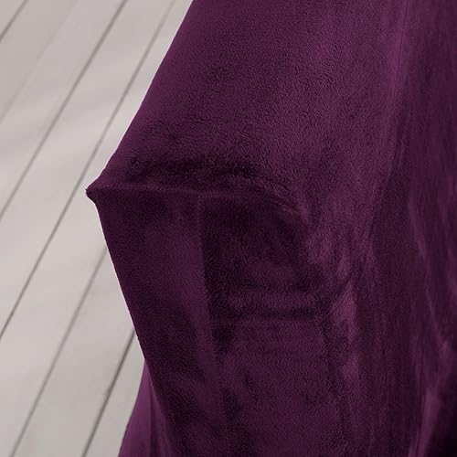 Miniatura 8 de Funda de felpa para futón sin brazos, funda de terciopelo suave de color sólido, funda elástica para sofá cama de 2 y 3 plazas, para el hogar,